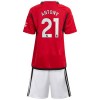 Original Trikotsatz Manchester United Antony 21 Heimtrikot 2023-24 Für Kinder